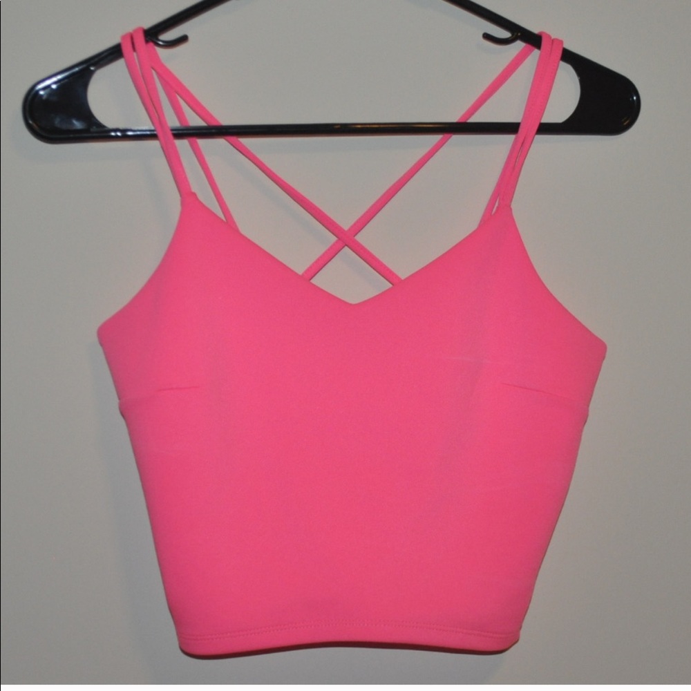 Express Neon Pink Crop Top